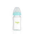 Fabricant naturel étanche sans Bpa lait nouveau-né Logo alimentation marque personnalisée col large boisson en vrac bouteille d&#39;eau pour bébé